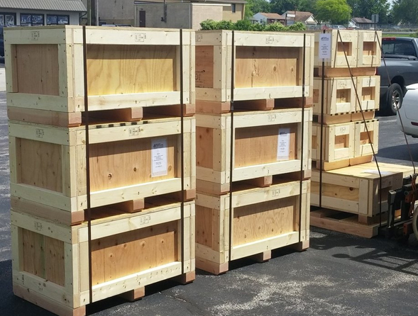 heat treated wooden crate packing